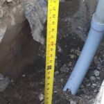 measuring pipes underground